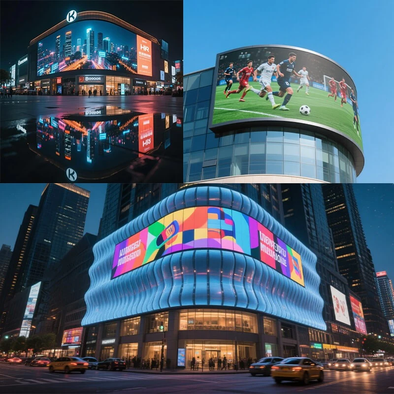 big Outdoor Flexible LED Display Screen big Outdoor Flexible LED Display Screen